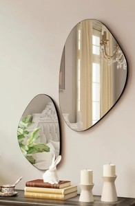 SN HANDICRAFTS SN M 10 Miroir optique concave encadré Art Déco personnalisé en verre avec écran LED pour fixation murale - Product Image 1