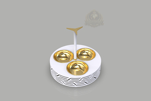 Ensemble de service Ramadan Palestine, ensemble de service de fruits secs de luxe, plateau décoratif pour en-cas, ensemble de plateaux de service Ramadan, ensemble de plateaux pour fruits secs Eid. - Product Image 2