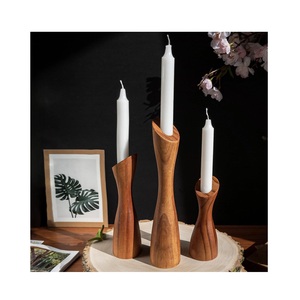 Elegant wooden <b>candle</b> <b>holder</b> for tea light <b>candles</b> decorative home centerpiece suitable for weddings festivals and family - Product Image 5