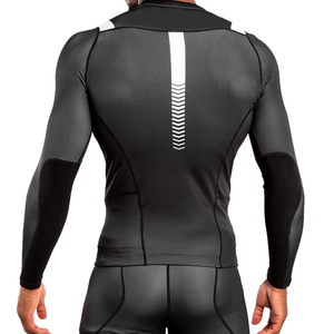 OEM Custom Breathable Eco-Friendly Anti-Bacterial Quick Dry Rash Guard <b>for</b> <b>Men</b> Spandex UPF50 Surf Diving <b>Compression</b> Rash Guard - Product Image 3