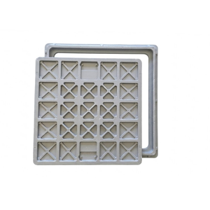 Couvercle de manhole carré en PRV durable 28 x 28 pouces, dessus solide, résistant aux UV, antidérapant, couvercle d'accès composite robuste pour usage de drainage HD - Product Image 2