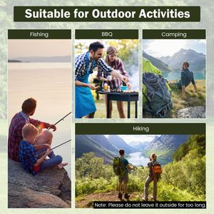 Set di 2 Pratiche Sedie da Dormitorio in Bambù con Tasca Portaoggetti per Campeggio e Pesca - Product Image 3