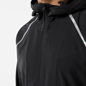 OEM Custom Logo <b>Men's</b> <b>Summer</b> Windbreaker <b>Jacket</b> And Shorts Sets Breathable Poly Bi-Stretch Fabric <b>Men</b>’s Active & Sportswear Set - Product Image 6