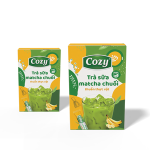 Productos de Exportación de Vietnam, Bebida en Polvo Sin Azúcar, Bebida Energética en Polvo 15g x 18 Sobres, Caja de Empaque Personalizada, Sabor Plátano - Product Image 1