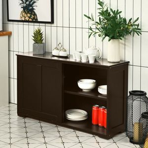 Antique Stackable <b>Kitchen</b> Storage <b>Sideboard</b> with Height Adjustable Shelf for Efficient Storage Solutions - Product Image 3