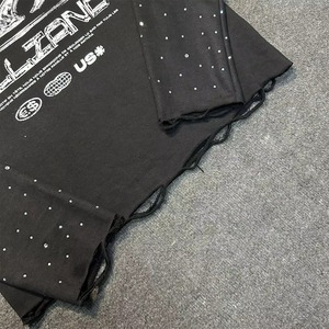 เสื้อยืดแขนยาวคอกลมผู้ชาย Mallzano สไตล์สตรีทแวร์ พิมพ์ลายโลโก้ ทรงปกติ เนื้อผ้าเจอร์ซีย์ระบายอากาศได้ดี - Product Image 4
