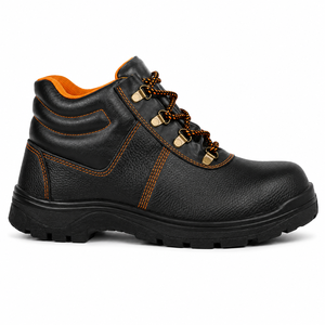 Water-Resistant Breathable Safety <b>Work</b> Shoes Genuine Leather Upper Low Cut Style Anti-Slip Feature Construction Autumn Steel Toe - Product Image 2