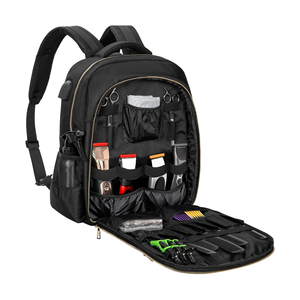 Sac à dos professionnel pour barbier avec compartiments organisés pour outils et fournitures, transport pratique pour les soins personnels masculins - Product Image 1