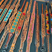 Collar de Cuero para Perro con Cuentas Hechas a Mano, Acolchado Suave, Elegante, Cómodo, Ajustable, Collar Premium para Mascotas, Accesorios Duraderos Hechos a Mano para Perros