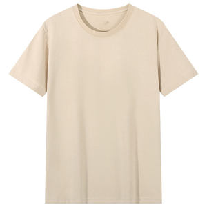 T-shirt en coton peigné pur 180G pour hommes et femmes, couleur unie, publicité culturelle, design de logo personnalisé OEM. - Product Image 3