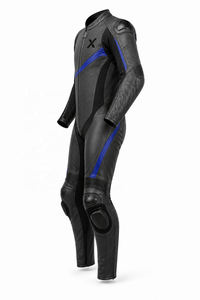 Traje de Motocicleta de Cuero de Una Pieza Ligero de Primera Calidad |   Negro Marrón Azul Naranja |   Fabricante OEM ODM |   Diseño de Calidad Premium | - Product Image 3