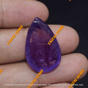 Ametiste violette 100 % naturelle de haute qualité, pierre précieuse en vrac, cabochon en forme de poire, tailles personnalisables, 15g, FAIJAN GEMS, tiers - Product Image 3