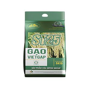 ข้าวขาวเกรดพรีเมียม 5 กก. เซปอน เนื้อเหนียว 100% เวียตเก็ป คุณภาพสูง ได้รับการรับรองมาตรฐาน HACCP ISO 20200 รับผลิตแบบ ODM สำหรับการค้าส่ง - Product Image 1