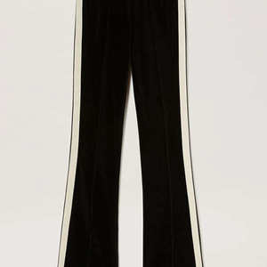 Pantalon de survêtement évasé pour femme, nouvelle couleur, grandes tailles, coupe classique, taille élastique, séchage rapide, pour l'hiver, en toile, service OEM, vente en gros - Product Image 3