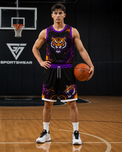 Derniers modèles de maillots de basket-ball personnalisés, ensembles d'uniformes d'équipe, tissu respirant à séchage rapide, uniforme de sublimation, vêtements de basket-ball - Product Image 4