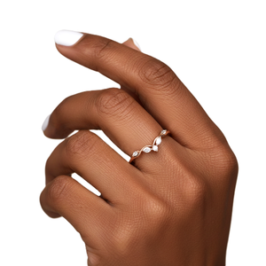 แหวนเพชรทรงมาร์คีส์และทรงกลม ผลิตในห้องปฏิบัติการ ทองคำแท้ 14K 18K สำหรับผู้หญิง แหวนแบบซ้อนได้ แหวนสวยหรู แหวนแฟชั่น แหวนโรแมนติก ขายส่ง - Product Image 5