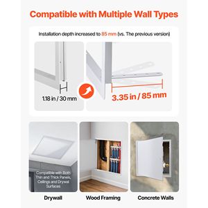 Galvanized Steel 19.2 X 19.2 Access <b>Panel</b> Drywall Easy Install Hinged Service <b>Panel</b> Screwdriver Latch Door <b>Window</b> Hinges Product - Product Image 2