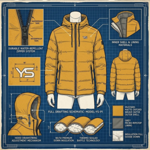 Waterproof Windproof Casual Bomber <b>Jacket</b> Winter Plus Size Breathable 100g Polyester Zipper Stand Collar Hooded Thick Men's - Product Image 5