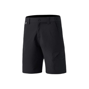 Short de bain imprimé bleu pour hommes avec palmiers, bateaux et drapeaux, séchage rapide, UPF 50, polyester - Product Image 2