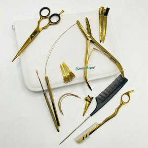 Pince à extensions de cheveux multifonctionnelle en acier inoxydable durable de haute qualité, clips en or plasma microperles ZETOMED PRO - Product Image 2