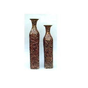 High Quality Modern Glass <b>Mosaic</b> Iron Flower <b>Vases</b> Latest Amber Color <b>Vases</b> for Home Decoration Festive Occasion Flower <b>Vases</b> - Product Image 2