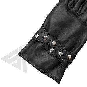Gants en cuir de mouton SALVA de qualité supérieure, confortables, compatibles écran tactile, longueur poignet, doublure en soie, tendance hiver - Product Image 2