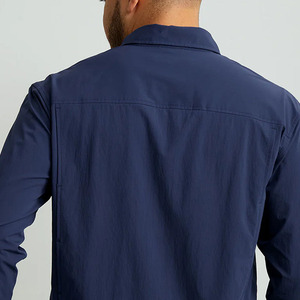 Camisa de Trabajo de Manga Larga para Hombre, Ligera, Transpirable, con Botones, Logotipo Bordado Personalizado, para Pesca - Product Image 3