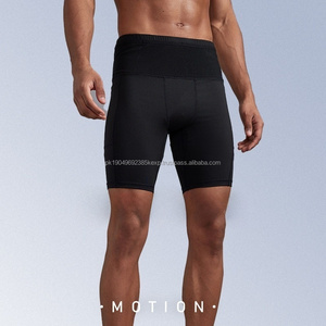 Pantalones cortos para correr al aire libre para hombre, mallas atléticas para correr, pantalones cortos de gimnasio, mallas para hombre, pantalones cortos de compresión con logotipo personalizado - Product Image 5