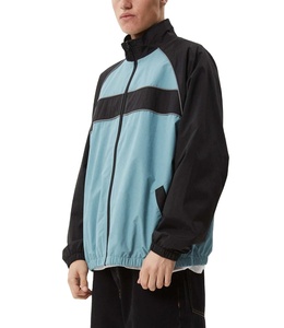 Custom Summer Windbreaker Quick Dry Waterproof Outdoor Sportswear Nylon Windbreaker Jacket Color <b>Block</b> Zipper Crinkle Jacket - Product Image 4