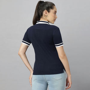 T-shirt personnalisé pour femme, décontracté, respirant, séchage rapide, écologique, en tissu polyester de haute qualité, idéal pour le golf, OEM - Product Image 2