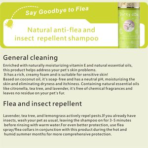 Champú Antibacteriano Contra Pulgas y Garrapatas, Fórmula Segura para Perros y Gatos, Envase Ecológico de Plástico de 500 ml para una Piel Saludable - Product Image 3