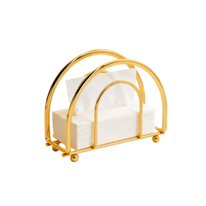 Luxury <b>Black</b> Metal Napkin Holder Decorative Scroll Iron <b>Tissue</b> Dispenser Countertop <b>Paper</b> Organizer for Restaurant Hotel Party - Product Image 6