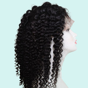 Hermosa peluca de cabello humano rizado y corto de 8 a 16 pulgadas, pelucas con frente de encaje para mujeres negras, cabello virgen vietnamita. - Product Image 1