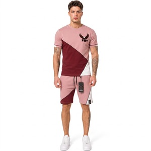 Ropa Deportiva Funcional para Hombre, Conjunto Corto con Pantalones Cortos de Cintura Elástica y Camiseta Suave para Ejercicio Físico y Uso Casual - Product Image 5