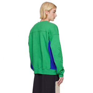Sweat à capuche pull-over pour homme, 100% coton molletonné, délavé à l'acide, avec broderie, patchwork, gaufrage et appliqué motif singe, style mode urbaine, Automne 2026 - Product Image 4