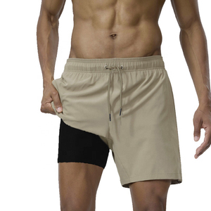 Pantalones cortos de compresión transpirables para hombre, para correr, gimnasio, entrenamiento físico, ciclismo, deportes atléticos - Product Image 1