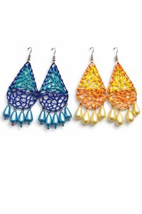 Pendientes de Cuentas Antiguos para Mujer, Estilo Bohemio Étnico, Hechos a Mano, Chapados en Oro Rosa, con Lentejuelas, Joyería para Fiestas, Venta al por Mayor, Alta Calidad - Product Image 3