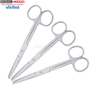Tijeras Quirúrgicas Rectas de 5.5”, Juego de 3 Tijeras de Enfermería Hechas de Acero Inoxidable Quirúrgico de Alta Calidad para Uso Médico y Clínico - Product Image 1