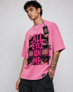 Camiseta Personalizada para Hombre, Corte Ajustado, 100% Algodón, Lavado Ácido, Estilo Urbano, Transpirable, Ecológica, de Alta Calidad - Product Image 5