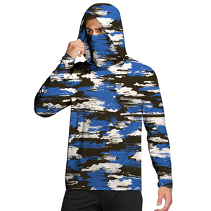 Camisa de Pesca con Capucha y Manga Larga para Hombre, Camuflaje, Protección Solar UPF 50, Ropa de Exterior Anti-UV, Impresión por Sublimación, Poliéster - Product Image 3