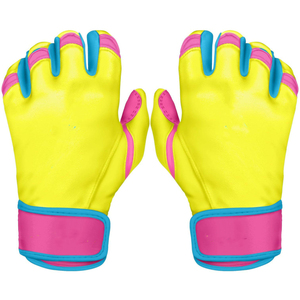 Guantes de Bateo de Béisbol Profesionales, Material de Cuero de Alta Adherencia, Duraderos, Ligeros, Transpirables, Ajuste Cómodo - Product Image 5