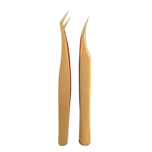 Pinces à cils professionnelles de haute précision avec logo personnalisé, outils d'extension de cils - Product Image 1
