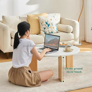 Affordable <b>Round</b> <b>Coffee</b> <b>Table</b> Set of Modern <b>Marble</b> Top Wooden Accent <b>Table</b> for Living Room Best Price Modern <b>Round</b> <b>Coffee</b> <b>Table</b> - Product Image 2