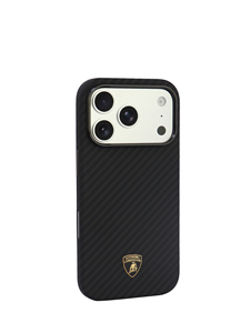 Coque de protection arrière officielle sous licence Lamborghini en fibre d'aramide spéciale compatible iPhone 17 Pro / 18 Pro 6,3'' - Product Image 3