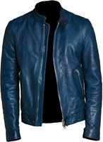 Blouson en cuir chaud pour homme, style universitaire, décontracté, avec fermeture éclair, épais, avec empiècements et patchwork, type bomber, pour motard et course