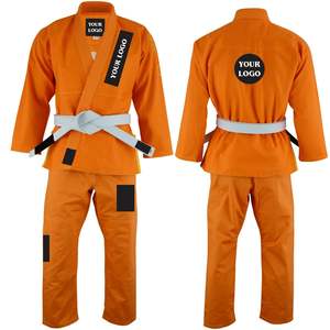 Traje de Jiu Jitsu Personalizado, Duradero, de Alta Calidad, 100% Algodón, Color Naranja, Kimono de BJJ, Uniforme de Artes Marciales - Product Image 2