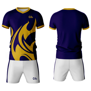 Ropa Deportiva, Conjunto de Camiseta y Pantalones Cortos de Rugby Cómodos, Tallas Grandes, Diseño Personalizado, Alta Calidad, 100% Poliéster, Precio Económico - Product Image 1