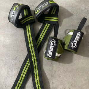 Correa de Levantamiento en Forma de 8 para Crossfit, Culturismo y Entrenamiento de Fuerza - Correas Altas de Neopreno Elásticas, Ajustables, Ligeras y Antideslizantes - Product Image 1