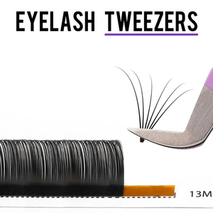 Pinzas para extensión de pestañas para cuidado de belleza, instrumentos para pestañas con logotipo personalizado, estilo de agarre de diamante. - Product Image 5