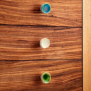 Handmade Modern <b>Ceramic</b> Kitchen Use Multicolor Round Decorative Cabinet Door <b>Knob</b> Hardware - Product Image 5